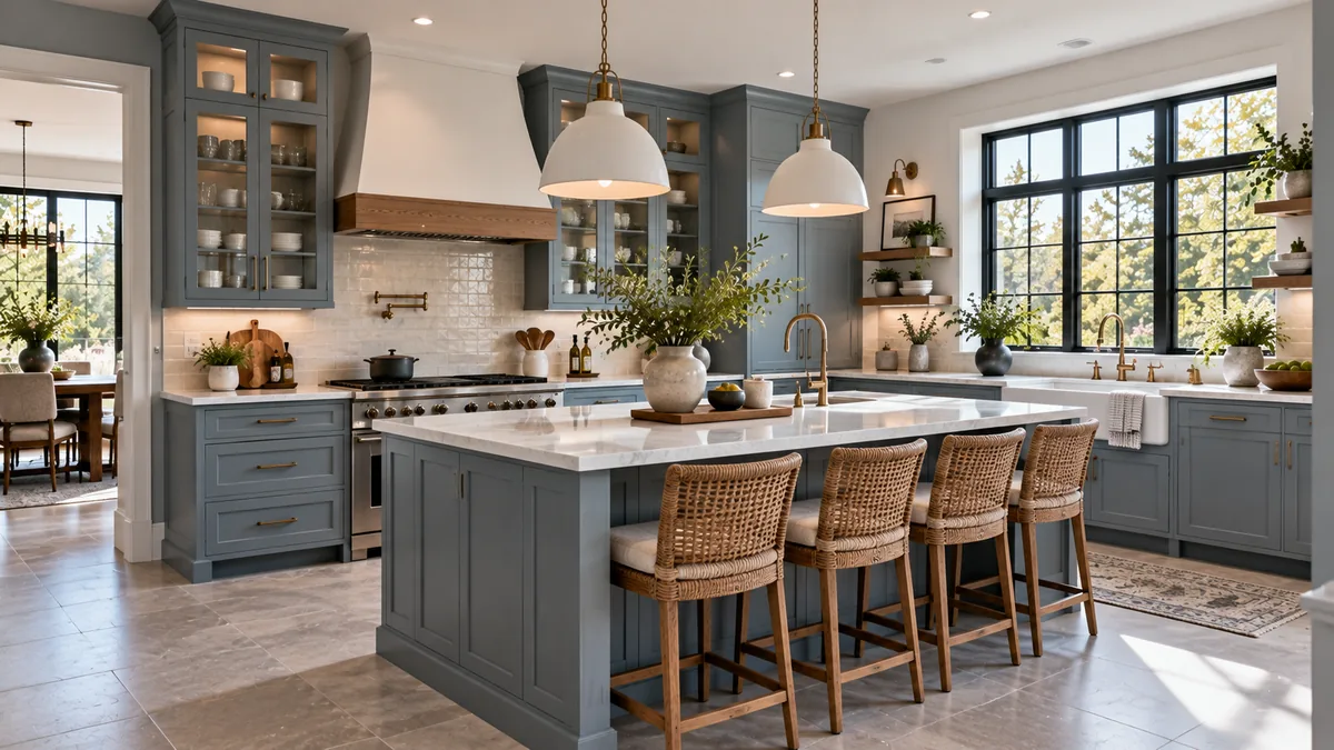 Illustrative US kitchen remodeling interior; not a Rooftop Pavilion project.