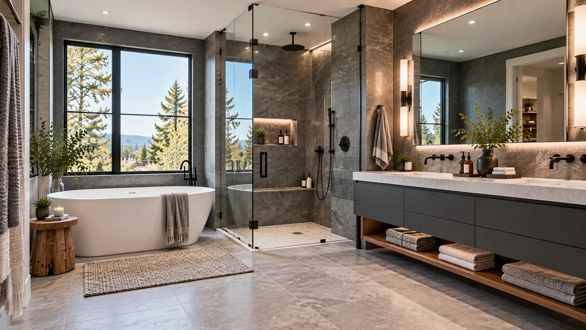 Illustrative US bathroom renovation; not a Rooftop Pavilion project.